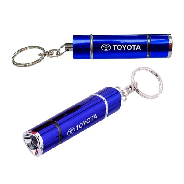 Triangular LED Flashlight Key Chain