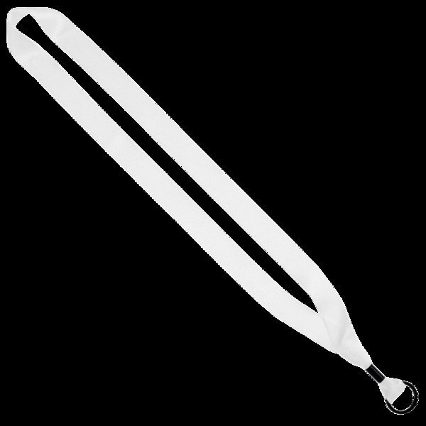 Dye-Sublimated Lanyard with Metal Crimp & Metal Split-Ring, 3/4"