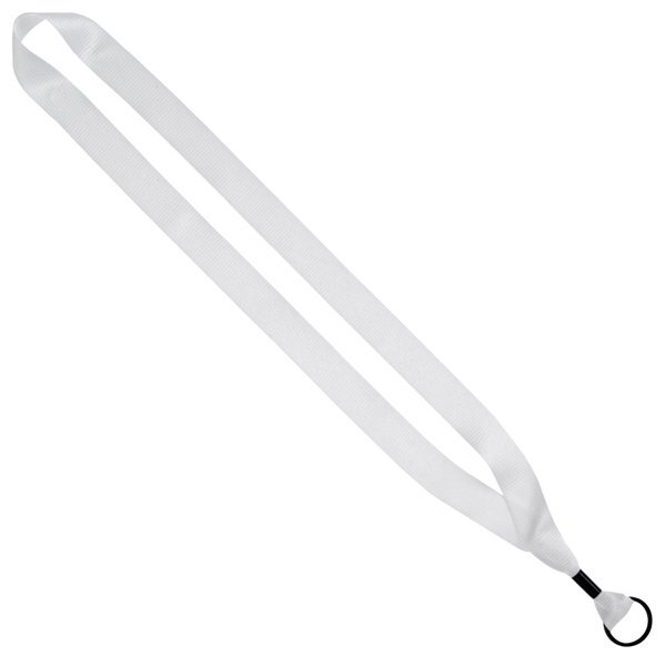 Recycled PET Dye-Sublimated Lanyard w/ Metal Crimp & Metal Split-Ring, 3/4"