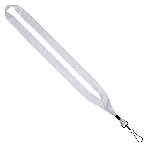 Dye-Sublimated Lanyard with Metal Crimp and Metal Swivel Snap Hook, 3/4"