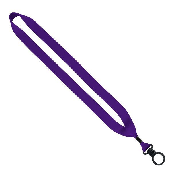 Polyester Lanyard with O-Ring, 3/4"