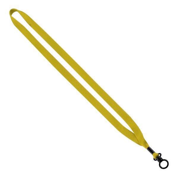 Polyester Lanyard with Plastic O-Ring, 1/2"