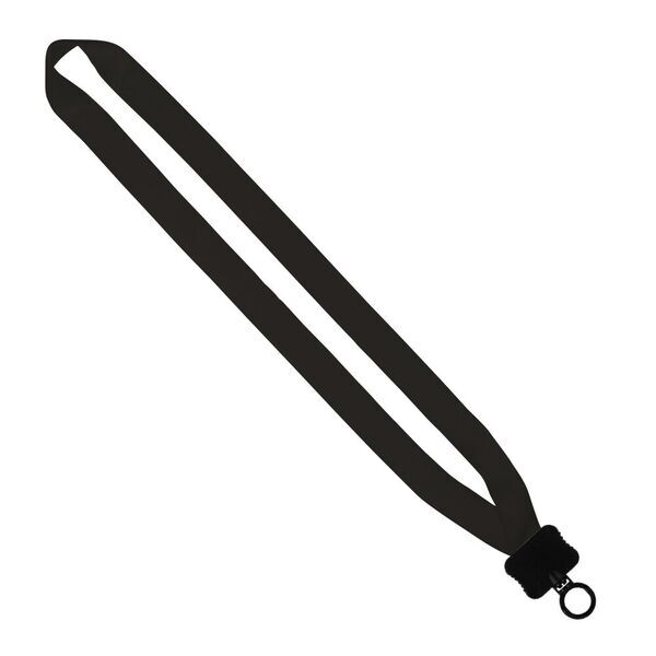 Polyester Lanyard with Plastic Clamshell and O-Ring, 3/4"