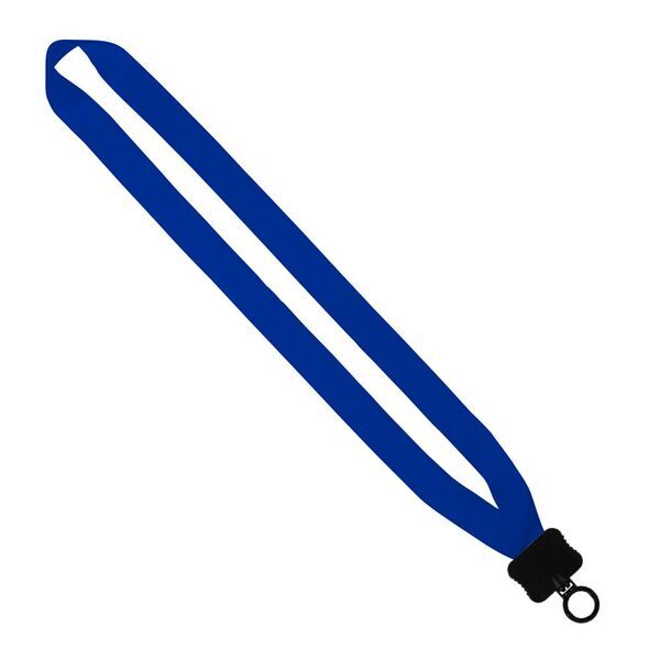Polyester Lanyard with Plastic Clamshell and O-Ring, 3/4"
