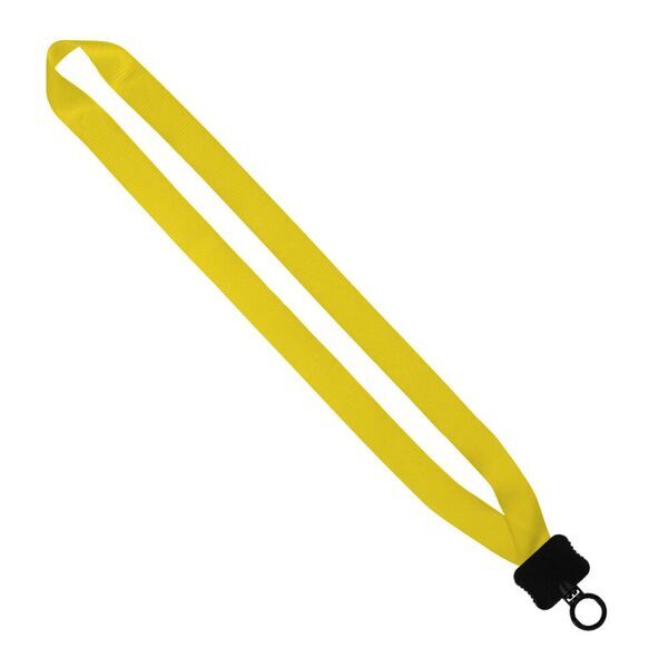 Polyester Lanyard with Plastic Clamshell and O-Ring, 3/4"