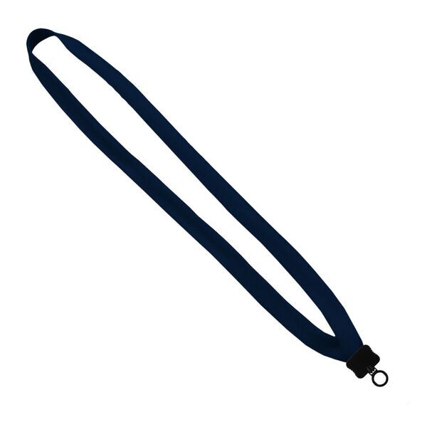 Polyester Lanyard with Plastic Clamshell & O-Ring, 5/8"