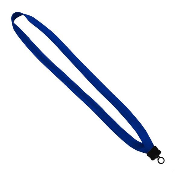 Polyester Lanyard with Plastic Clamshell & O-Ring, 5/8"