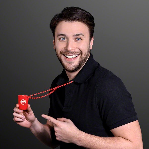 Shot Glass Beaded Necklace, 1.5oz.