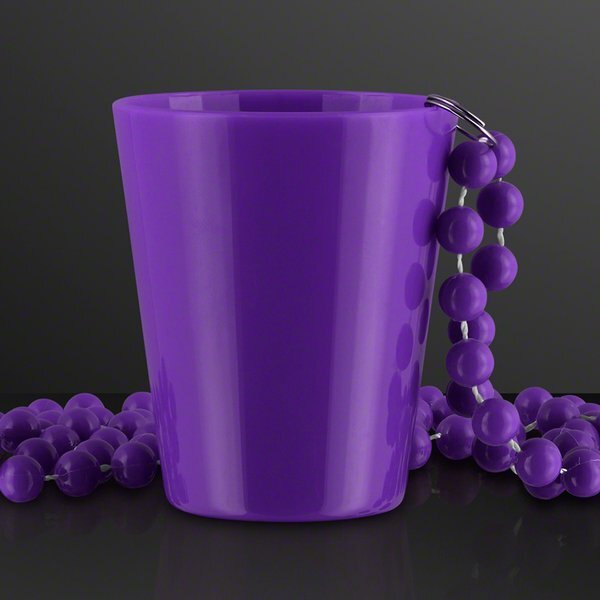 Shot Glass Beaded Necklace, 1.5oz.