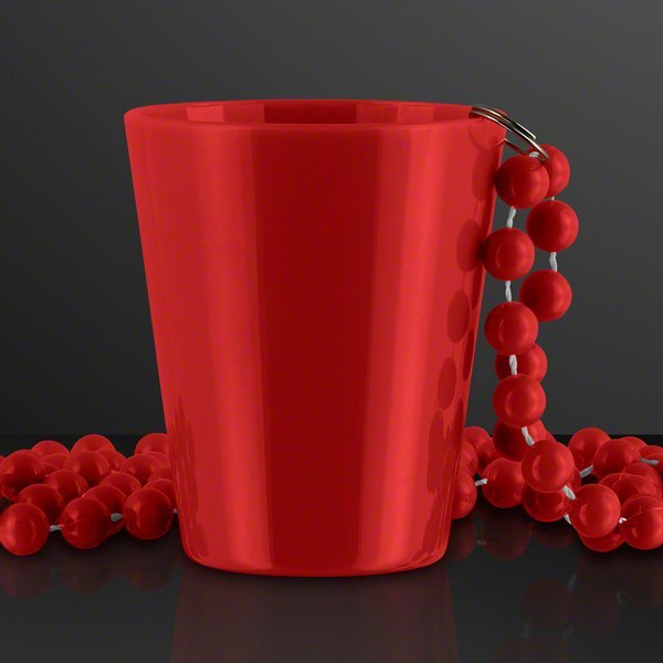 Shot Glass Beaded Necklace, 1.5oz.