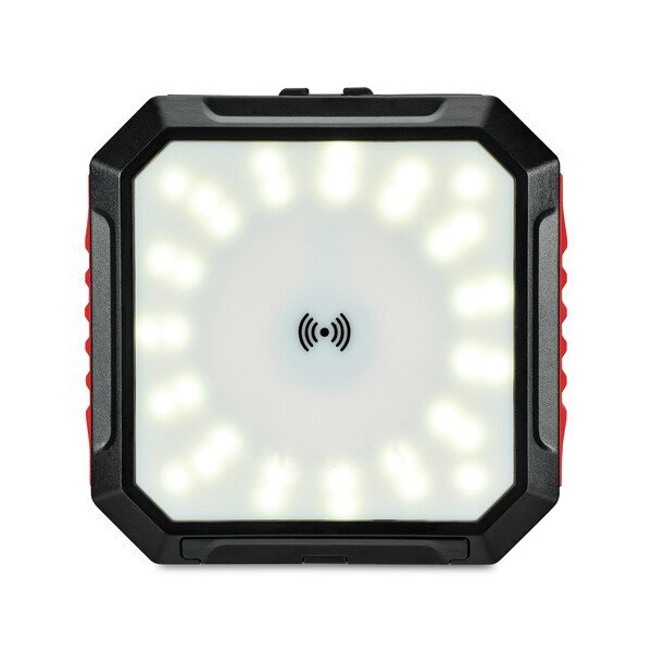 iLive™ Solar Power Bank & Light w/ Wireless Charger, 10000mAh