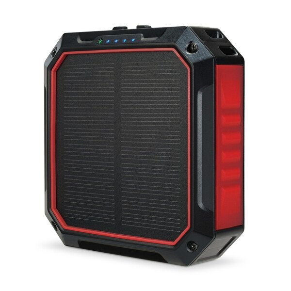 iLive™ Solar Power Bank & Light w/ Wireless Charger, 10000mAh