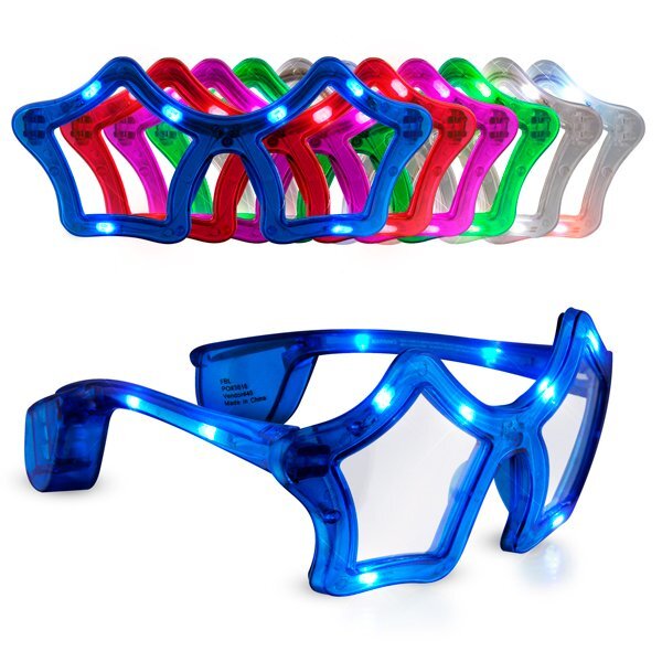 Star Light Up LED Glasses
