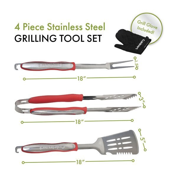 Cuisinart Outdoors® 4-Piece Grill Tool Set