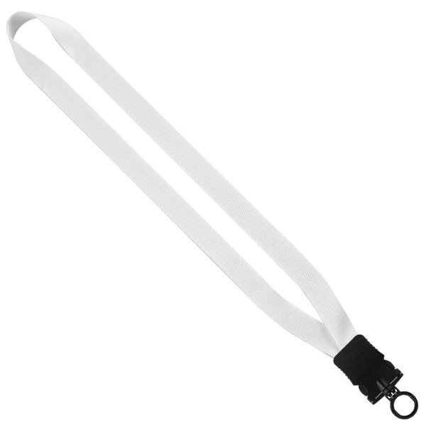 RPET Dye-Sublimated Waffle Weave Lanyard with Plastic Snap-Buckle Release, 3/4"