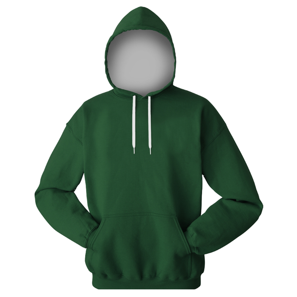 Cotton/Poly Fleece Full Color Unisex Pullover Hoodie