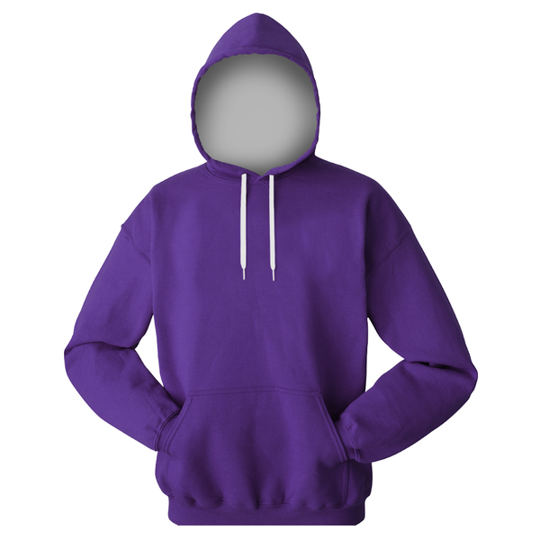 Cotton/Poly Fleece Full Color Unisex Pullover Hoodie