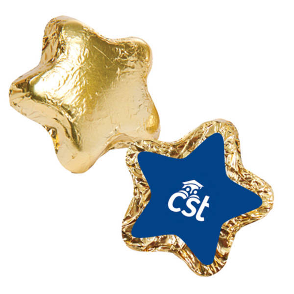 Foil Wrapped Chocolate Star