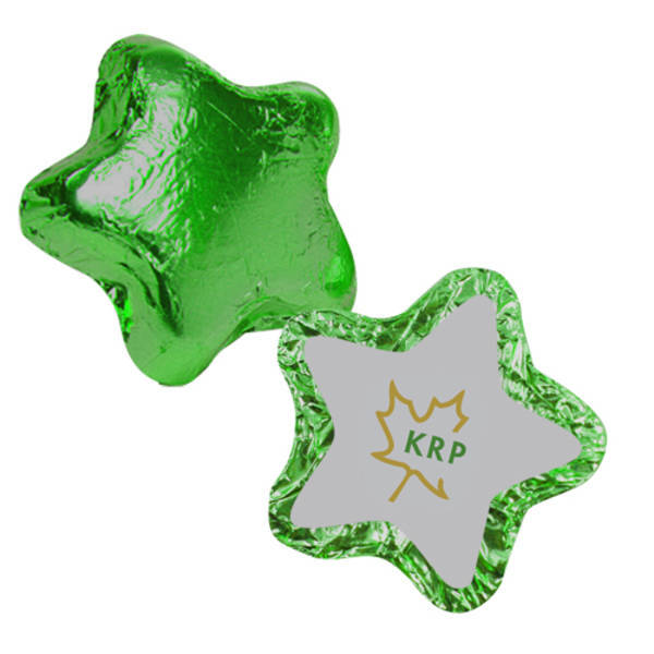 Foil Wrapped Chocolate Star