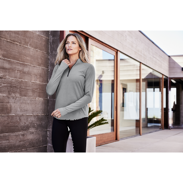 OGIO® Motion Tri-Blend Ladies' Performance 1/4-Zip