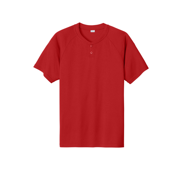 Sport-Tek® PosiCharge® Competitor™ 2-Button Poly Men's Henley