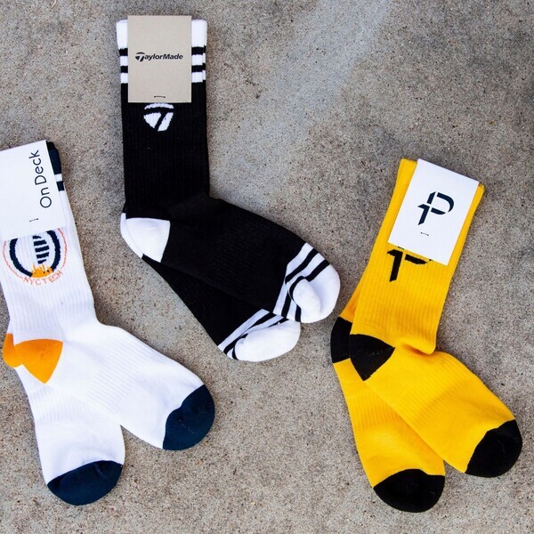 Custom Knit Athletic Cotton Performance Crew Socks
