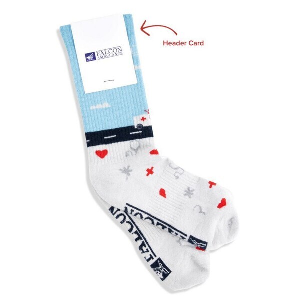 Custom Knit Athletic Cotton Performance Crew Socks