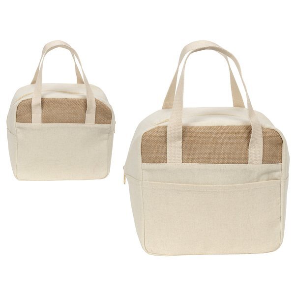 Savanna Jute & Recycled Cotton 8-Can Cooler Bag