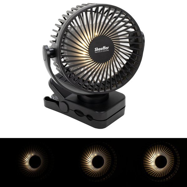 Zephyr Clip Fan w/ Power Bank, Light & Remote Control