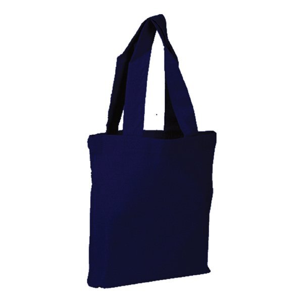 Lightweight Colored Cotton Tote Bag with Bottom Gusset