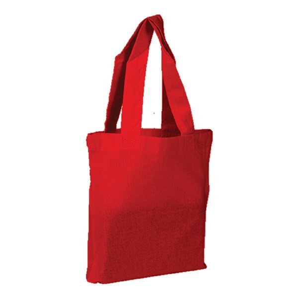 Lightweight Colored Cotton Tote Bag with Bottom Gusset