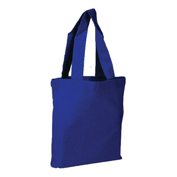 Lightweight Colored Cotton Tote Bag with Bottom Gusset