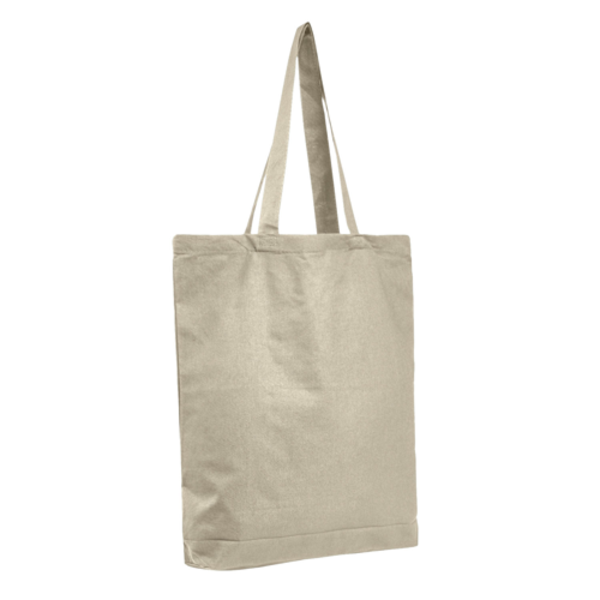 Economical Natural Tote Bag with Bottom Gusset