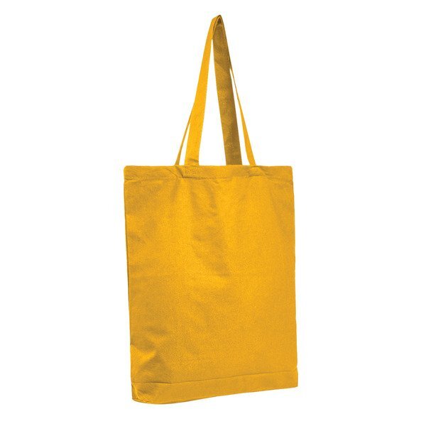 Economical Colored Tote Bag with Bottom Gusset