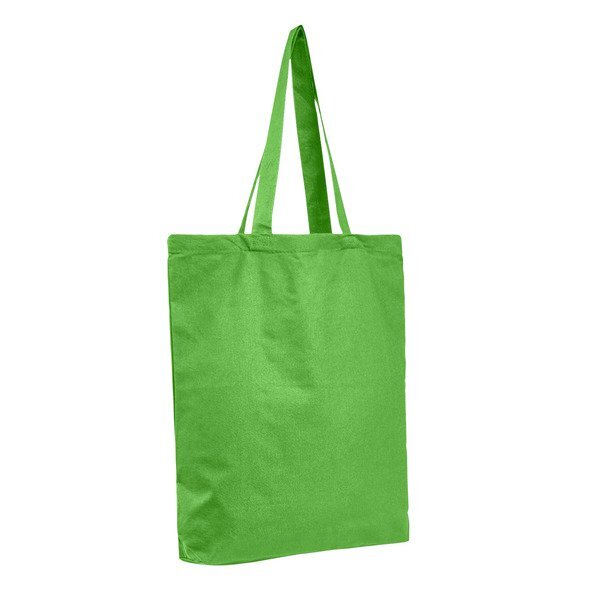Economical Colored Tote Bag with Bottom Gusset