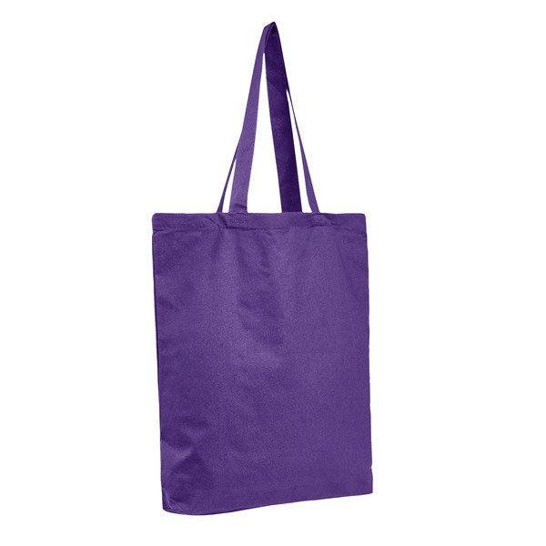 Economical Colored Tote Bag with Bottom Gusset