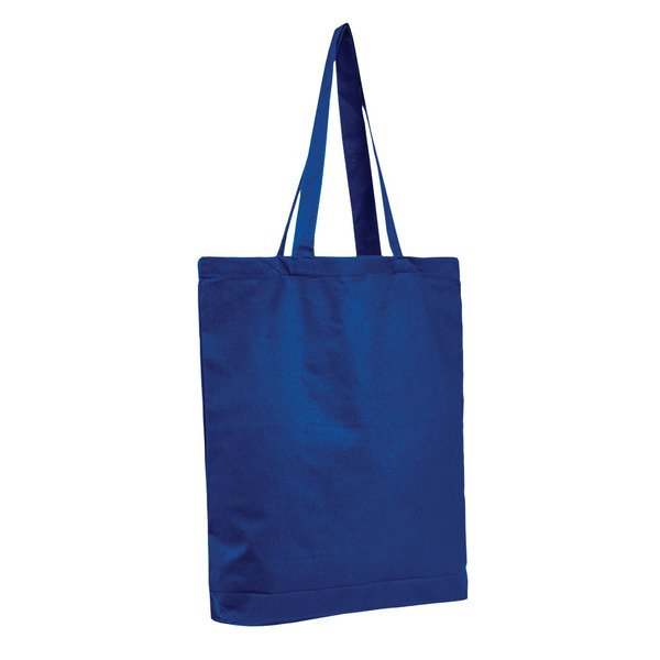 Economical Colored Tote Bag with Bottom Gusset