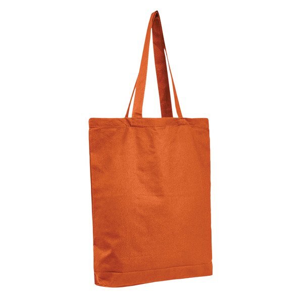 Economical Colored Tote Bag with Bottom Gusset