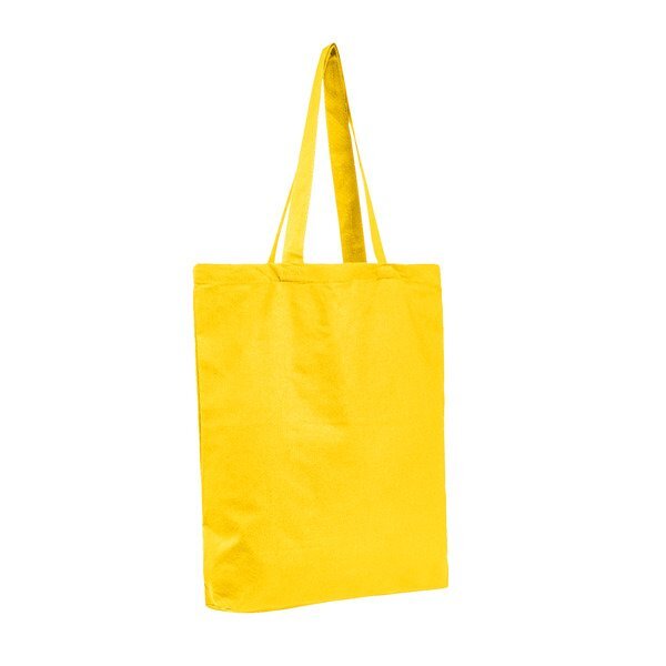 Economical Colored Tote Bag with Bottom Gusset