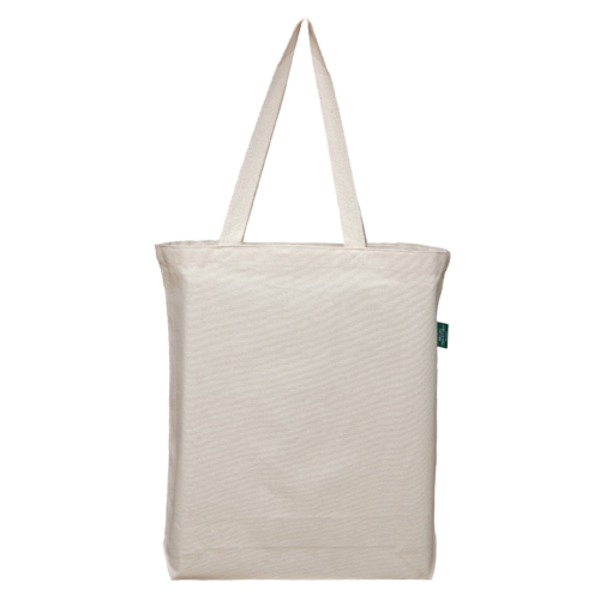Organic Medium Cotton Tote Bag with Bottom Gusset