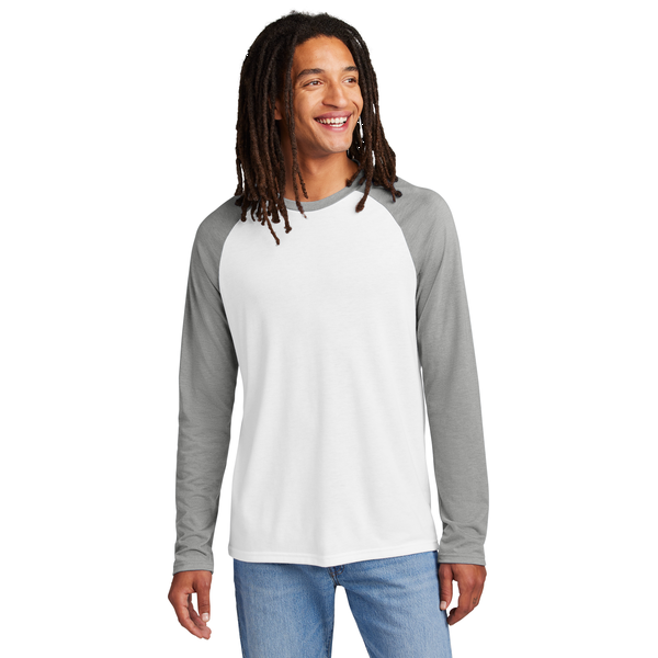 Allmade® Tri-Blend Long Sleeve Colorblock Raglan Unisex Tee