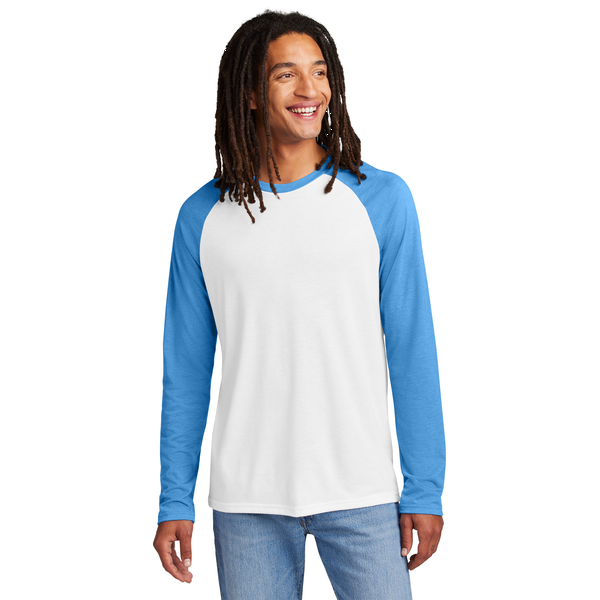 Allmade® Tri-Blend Long Sleeve Colorblock Raglan Unisex Tee