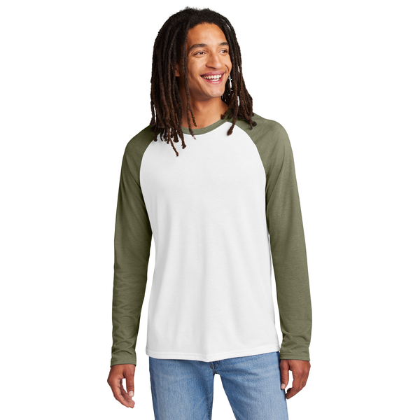 Allmade® Tri-Blend Long Sleeve Colorblock Raglan Unisex Tee