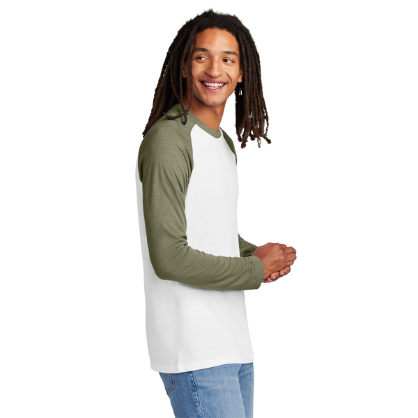 Allmade® Tri-Blend Long Sleeve Colorblock Raglan Unisex Tee