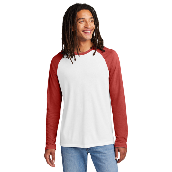 Allmade® Tri-Blend Long Sleeve Colorblock Raglan Unisex Tee