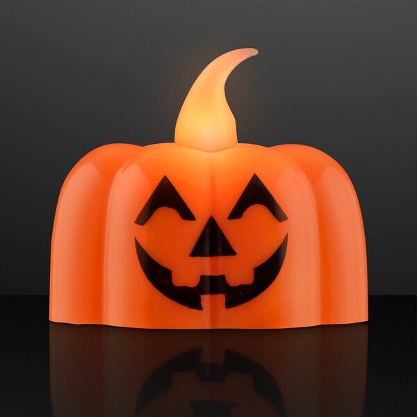 Pumpkin LED Tea Light Candle