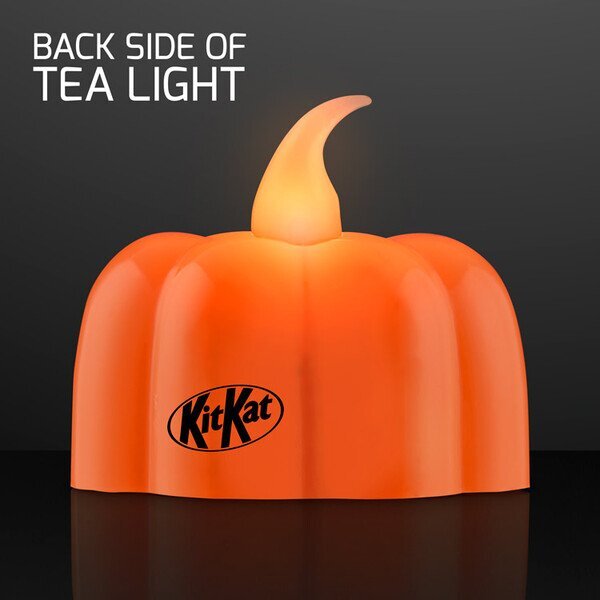 Pumpkin LED Tea Light Candle