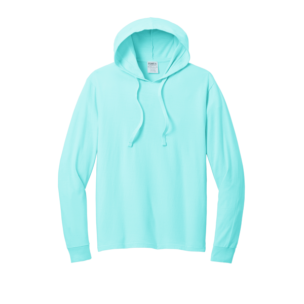 Port & Company® Beach Wash® Garment-Dyed Ring Spun Cotton Pullover Unisex Hooded Tee