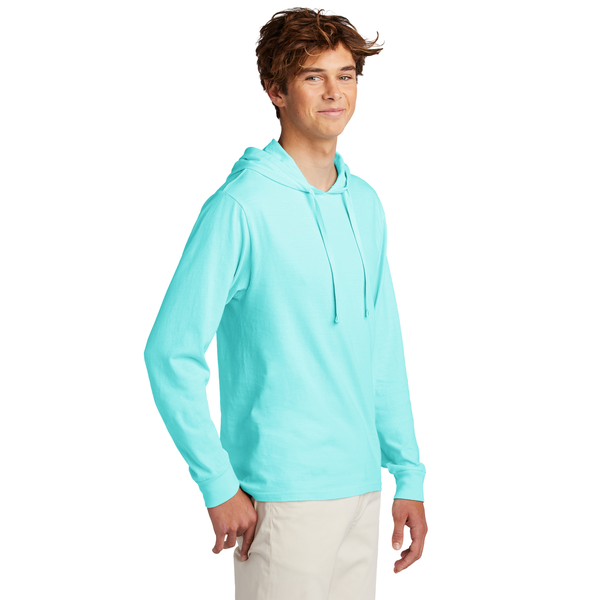 Port & Company® Beach Wash® Garment-Dyed Ring Spun Cotton Pullover Unisex Hooded Tee