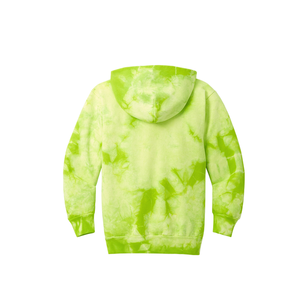 Port & Company® Cotton/Poly Crystal Tie-Dye Pullover Youth Hoodie